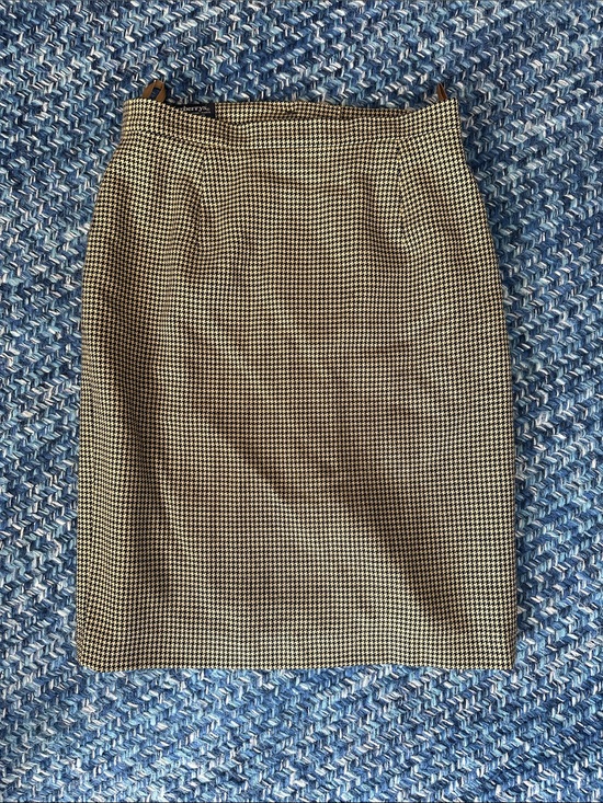 Burberry Dresses & Skirts - Vintage Burberry plaid herringbone wool skirt